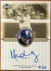 Manny Ramirez [Gold] Baseball Cards 2000 Upper Deck Legends Legendary Signatures Prices