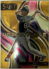 Evan Carter [Gold] Baseball Cards 2023 Panini Select Unstoppable Prices