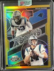 Brian Burns, Sam Darnold [Gold] #XO-6 Football Cards 2021 Panini Contenders Optic Xs and Os Prices