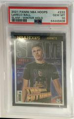 LaMelo Ball [Winter Holo] #222 Basketball Cards 2021 Panini Hoops SLAM Prices