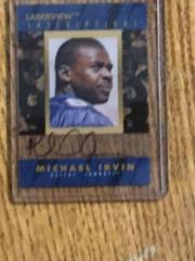 Michael Irvin Football Cards 1996 Pinnacle Laser View Inscriptions Autographs Prices