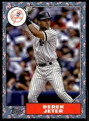 2022 Topps '87 Topps Relics #87R-DJ Derek Jeter Yankees Jersey - MyBallcards