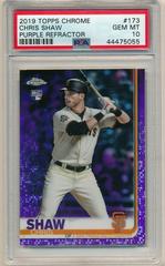 Chris Shaw [Purple Refractor] #173 Baseball Cards 2019 Topps Chrome Prices
