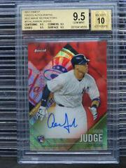 Aaron Judge [Red Wave Refractor] Baseball Cards 2017 Topps Finest Autographs Prices
