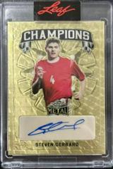 Steven Gerrard [Prismatic Gold] #C-SG1 Soccer Cards 2022 Leaf Metal Champions Autographs Prices