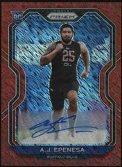 A. J. Epenesa [Autograph Red Shimmer] #313 Football Cards 2020 Panini Prizm Prices