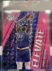 James Wiseman [Pink Fluorescent] Basketball Cards 2020 Panini Mosaic Elevate Prices