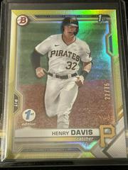 Henry Davis [Yellow Foil] #BD-48 Baseball Cards 2021 Bowman Draft 1st Edition Prices