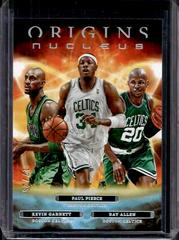 Ray Allen, Paul Pierce, Kevin Garnett [Turquoise] #22 Basketball Cards 2022 Panini Origins Nucleus Prices