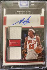 Ayo Dosunmu #RD-ADM Basketball Cards 2021 Panini One and One Rookie Dual Jersey Autographs Prices