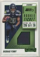 Rashaad Penny Football Cards 2018 Panini Contenders Rookie Ticket Swatches Prices