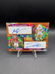 Bijan Robinson, Jahmyr Gibbs [Prismatic Orange] #CC-5 Football Cards 2023 Leaf Vivid Autographs Colorful Combos Prices