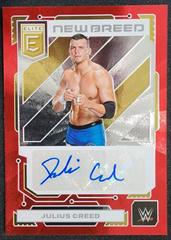 Julius Creed [Red] #32 Wrestling Cards 2023 Donruss Elite WWE New Breed Autograph Prices