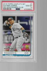 Gleyber Torres [582 Montgomery Club] #7 Baseball Cards 2019 Topps Complete Set Prices