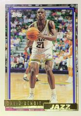 David Benoit #49 Basketball Cards 1992 Topps Gold Prices