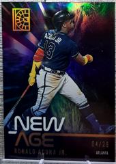 Ronald Acuna Jr. [Gold] Baseball Cards 2022 Panini Capstone New Age Prices