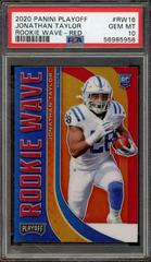 Jonathan Taylor [Red] #RW16 Football Cards 2020 Panini Playoff Rookie Wave Prices