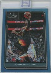 Donovan Mitchell [Blue] #10 Basketball Cards 2021 Panini One and One Prices