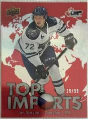 Jan Sprynar [Red] #TI-18 Hockey Cards 2022 Upper Deck CHL Top Imports Prices