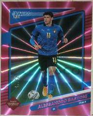 Alessandro Bastoni [Pink Laser] Soccer Cards 2021 Panini Donruss Road to Qatar Prices