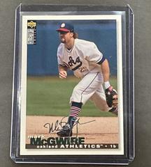 Mark McGwire [Silver Signature] #130 Baseball Cards 1995 Collector's Choice Prices