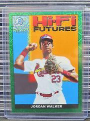 Jordan Walker [Green Refractor Mega Box Mojo] #HIFI-15 Baseball Cards 2022 Bowman Hi Fi Futures Prices