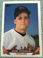 Jim Poole Baseball Cards 1993 Topps Prices