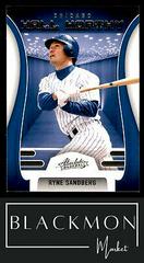 Ryne Sandberg #HW-1 Baseball Cards 2022 Panini Absolute Hall Worthy Prices