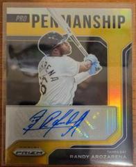 Randy Arozarena [Gold Prizm] Baseball Cards 2022 Panini Prizm Pro Penmanship Autographs Prices