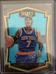 Carmelo Anthony [Light Blue Prizm Die Cut] #112 Basketball Cards 2015 Panini Select Prices