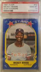 Mickey Rivers #32 Baseball Cards 1981 Fleer Star Stickers Prices