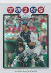 Joe Mauer [Xfractor] #9 Baseball Cards 2008 Topps Chrome Prices