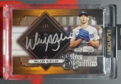 Walker Buehler [Orange] #SS-WB Baseball Cards 2022 Topps Five Star Silver Signatures Prices