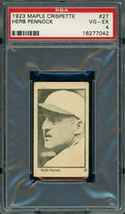 Herb Pennock Baseball Cards 1923 Maple Crispette Prices