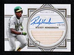 Rickey Henderson Baseball Cards 2022 Topps Definitive Autograph Collection Prices