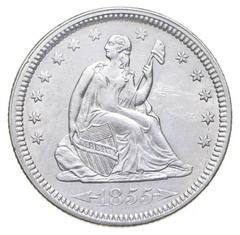 1855 [ARROWS] Coins Seated Liberty Quarter Prices