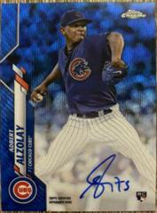 Adbert Alzolay [Blue Wave Refractor] Baseball Cards 2020 Topps Chrome Rookie Autographs Prices