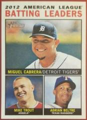AL Batting Leaders #8 Baseball Cards 2013 Topps Heritage Prices