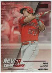 Mike Trout [Red] Baseball Cards 2018 Stadium Club Never Compromise Prices