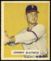 Johnny Blatnick #123 Baseball Cards 1949 Bowman Prices