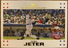 Derek Jeter [Gold] Baseball Cards 2007 Topps Opening Day Prices