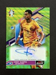 Cody Gakpo [Neon Green Wave Refractor] #BCA-CG Soccer Cards 2023 Topps Finest Road to UEFA EURO Autograph Prices