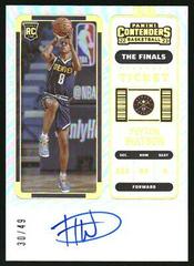 Peyton Watson [Autograph The Finals Ticket] #107 Basketball Cards 2022 Panini Contenders Prices