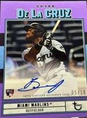 Bryan De La Cruz [Purple] #AC-BD Baseball Cards 2022 Topps Brooklyn Collection Autographs Prices