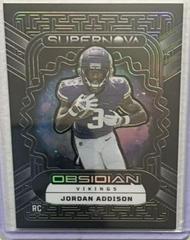 Jordan Addison #19 Football Cards 2023 Panini Obsidian Supernova Prices