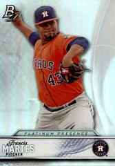 Francis Martes Baseball Cards 2016 Bowman Platinum Presence Prices