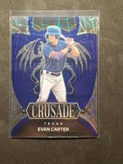 Evan Carter [Blue Velocity] Baseball Cards 2023 Panini Chronicles Crusade Prices