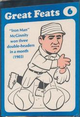 Iron Man McGinnity [Blue Border] #6 Baseball Cards 1972 Laughlin Great Feats Prices