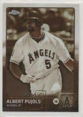 Albert Pujols [Sepia Refractor] #113 Baseball Cards 2015 Topps Chrome Prices
