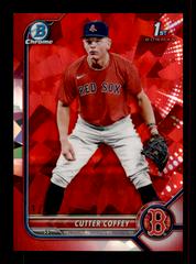 Cutter Coffey [Red] #BD-200 Baseball Cards 2022 Bowman Draft 1st Edition Prices